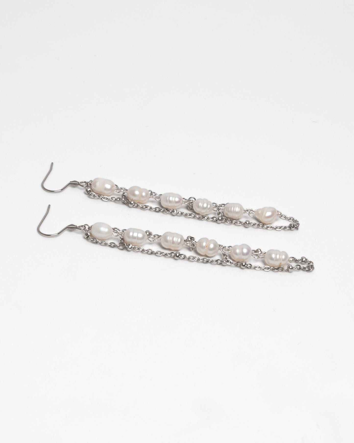 Pendientes de Red con Perlas Barrocas