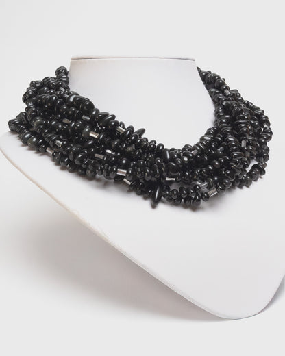 Layered Obsidian Necklace