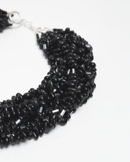 Layered Obsidian Necklace