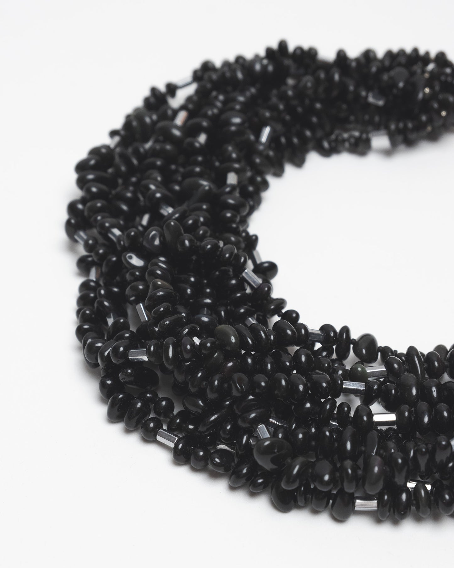 Layered Obsidian Necklace