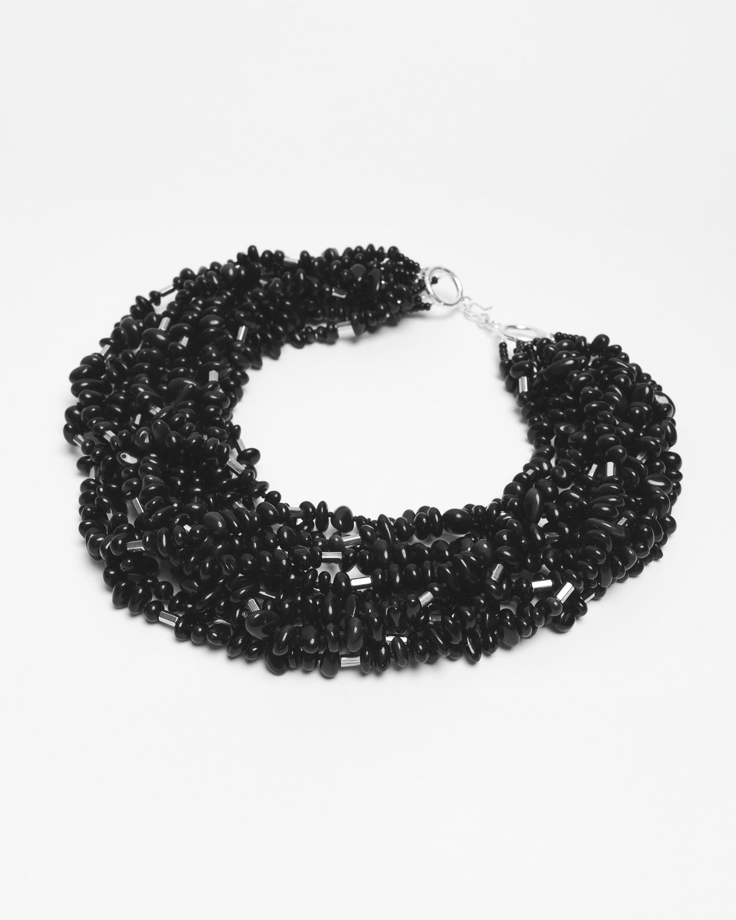 Layered Obsidian Necklace