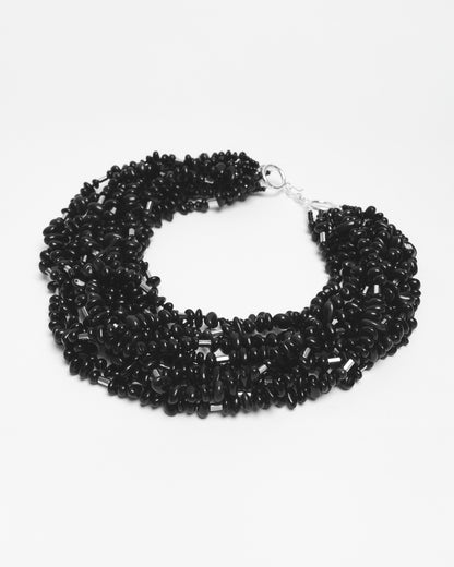 Layered Obsidian Necklace