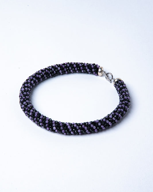 Amethyst an Black Spinel Extravagant Necklace