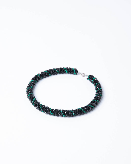 Malachite And Spinel Statement Necklace